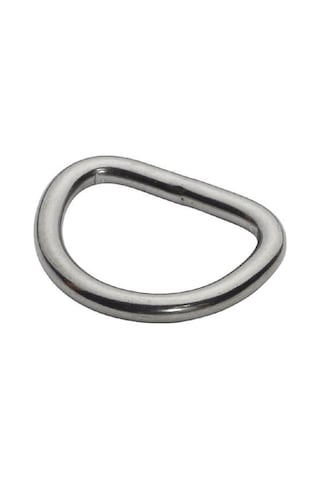 Paslanmaz Krom D Halka. D Halka. 6mm. 45x35mm