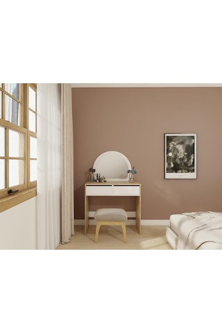 Huzur Makyaj Masası Lefkasmeşe Beyaz