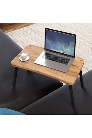 Laptop Sehpası,masası, Katlanabilir Yatak,koltuk Üstü,kahvaltı,bilgisayar Sehpası Atlantik Çam
