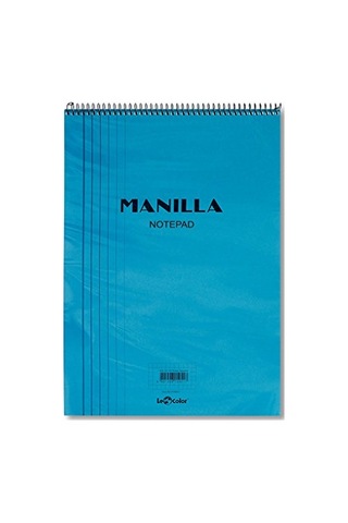 41300 1 Manila Notepad Yumuşak Kapak 1.hamur Kağıt Spiralli Sarı