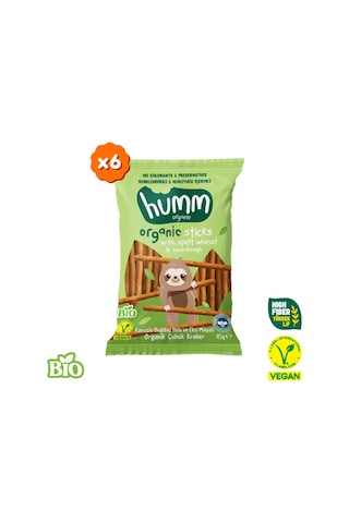 Organik Kavuzlu Buğday Unlu Ve Ekşi Mayalı Çubuk Kraker - 6 Adet 275 G