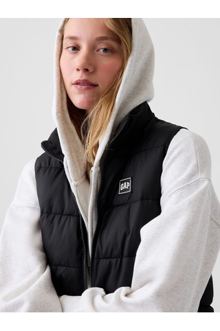Gap V-frch Logo Lw Puffer Vest Yelek 910105006 Siyah