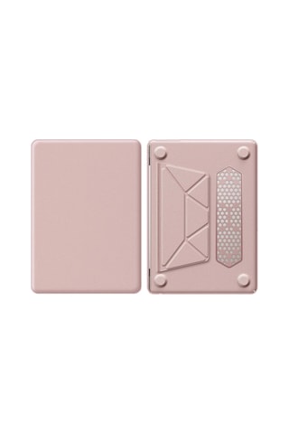 Apple Macbook Uyumlu Air 15 2024 Macbook Uyumlu Deri - Kapak - Pembe