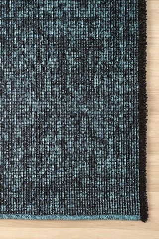 Antik Turkuaz Halı Yıkanabilir Kaymaz Taban Şönil Kilim Dokuma Pamuk Taban Kilim 10364a Turkuaz