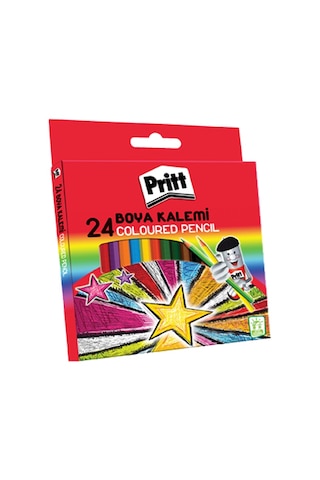 Pritt Kuru Boya Karton Kutu Tam Boy 24 Renk 1221351