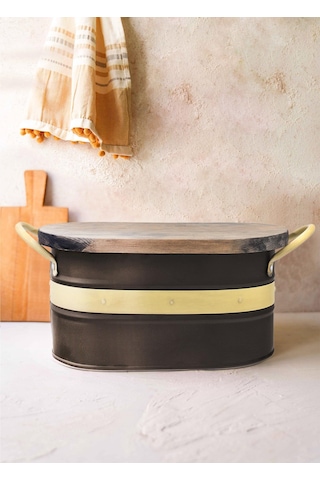 The Mia Galvin Ekmek Saklama Kabı Siyah