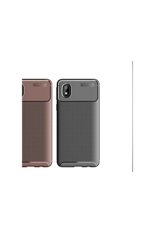 Samsung Uyumlu Galaxy A01 Core Kılıf Karbon Silikon Case