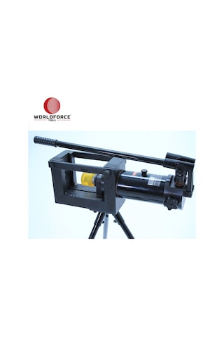 Worldforce 11217 Hidrolik Bara Kesme ve Bükme ve Delme Aleti 3'ü Bir Arada Profesyonel 23 Ton 120 MM