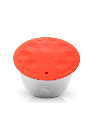 Reedark Dolce Gusto Uyumlu Paslanmaz Çelik Yeniden Doldurulabilir Süt Köpüğü Kapsülü - Çevre Dostu Gümüş