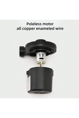 Tenfowee Taşınabilir Li-pil Akülü Hava Pompa, 400l/dk Akış, 3 Adaptörlü, Inflasyon/deflasyon, Havlu, Top, Havuz Oyuncakları İçin, 0.33kg, 20-25 Dakika Kullanim Süresi