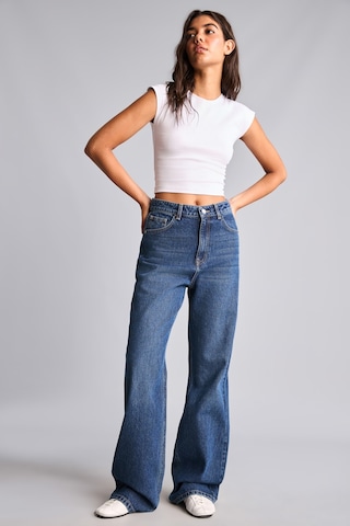 Defacto %100 Pamuk 90s Wıde Leg Yüksek Bel Jean Pantolon H6948ax26aunm34 Mavi-nm34