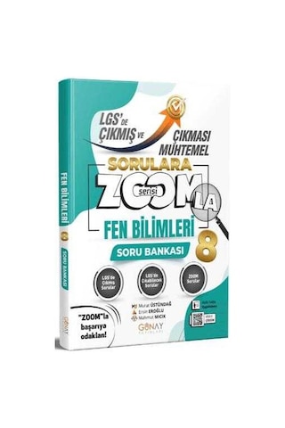 8. Sınıf Lgs Fen Bilimleri Zoom Serisi Çıkması Muhtemel Soru Bankası Günay Yayınları