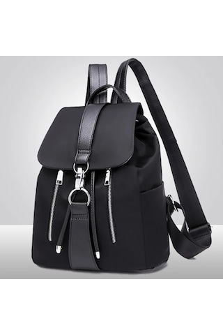 Lixiaqu01 Kadın Sırt Çantası Tasarımcısı Yüksek Kaliteli Naylon Siyah