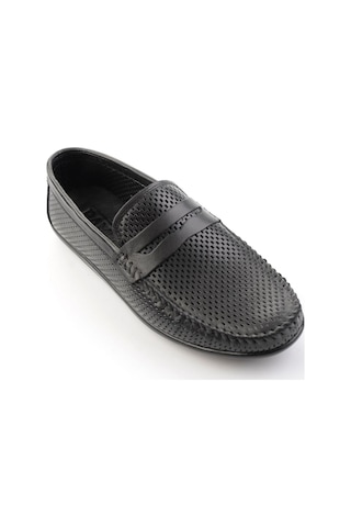 Siyah Hakiki Deri Erkek Loafer Ayakkabı E01697033003 Siyah