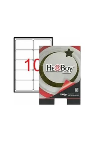 Herboy Etiket-laser 105x57mm Hb-1610 Beyaz