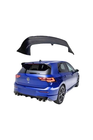 Volkswagen Golf 8 Uyumlu Yedek Parça Spoiler Boyasız Fiber