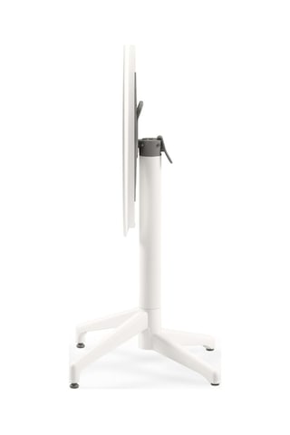 Tr Moon Katlanır Masa Ø60 Cm - Bahçe, Balkon, Kafe, Restoran İçin, İç Ve Dış Mekan Süt Beyaz Diğer