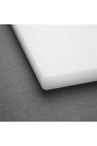 Türkay 40x25x2 Cm Polietilen Kesme Tahtası Kesim Levhası Naturel/beyaz 4719