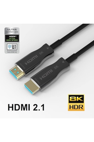 Ultra Sertifikalı Aoc Fiber Hdmi 2.1 Kablo - 48gbps, 8k 60hz, 4k 120hz, 4k 60hz, Earc, Hdr, D-hdr, Hdcp2.3, Dolby Vision, Dolby Atmos 10 Metre Sku: Smg8690010629852