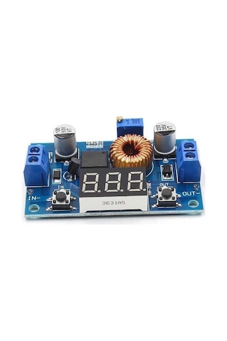 Xl4015 75w 5a Dc-dc Voltaj Düşürücü Modülü - 3 Haneli Voltmetre
