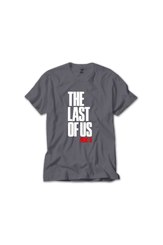The last of Us Part 2 Yazı Gri Tişört