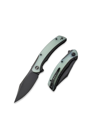 We Knife Snick Titanium Black G10 Natural Kamp Çakı Su Yeşili
