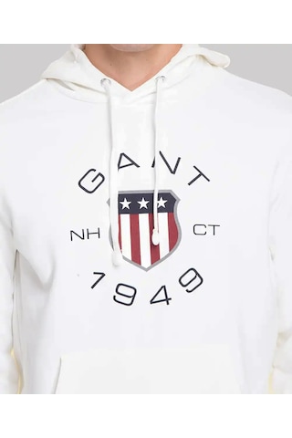 Gant Erkek Sweatshırt 2015087-113 2015087-113 Beyaz Beyaz