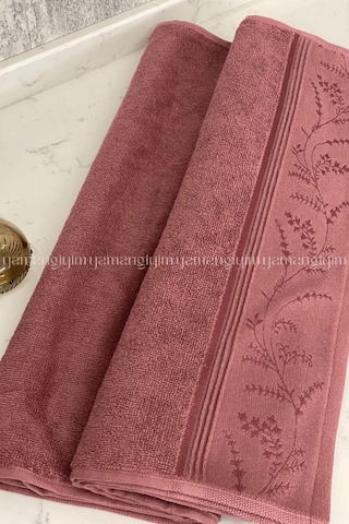 Özdilek Ditsy El-yüz Havlusu 4 Adet-pembe-mürdüm