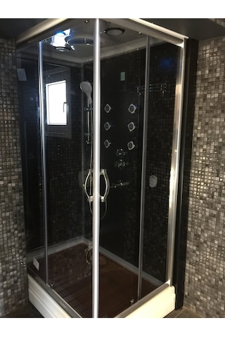 Elyise Duş Dikdörtgen Duş Üstü Kompakt Sistem 80 x 110 Beyaz