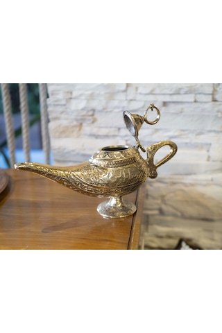 Alaaddin Sihirli Lamba Pirinç Gold Renk