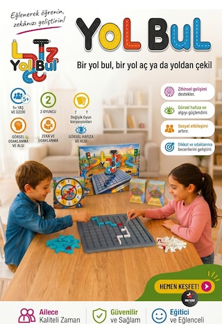 Yolbul Eğitici Zeka Ve Strateji Kutu Oyunu 2 Kişilik Aile Oyunu Zihinsel Gelişim Mantık Oyunu