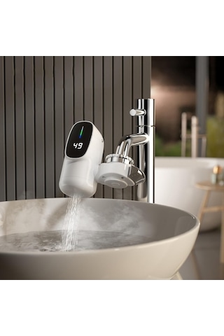 Bosphorusboutique02 Suntek Elektrikli Musluk - Taşınabilir Hızlı Isıtma, Ofis/banyo Kullanımı .