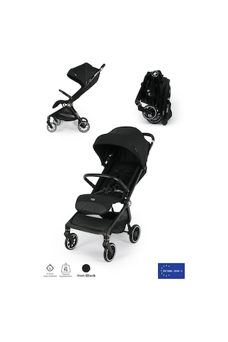 Kanz Bold Autofold Kabin Boy Bebek Arabası Ironblack
