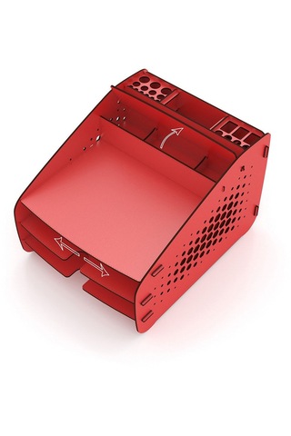 Fxm Hexa A4 Evrak Rafı Masaüstü Organizer Düzenleyici Kırmızı - 36161892 Kırmızı