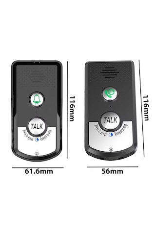 Yenilzd Telsiz Uzun Menzilli Kablosuz Kapı Zili Ünitesi Su Geçirm