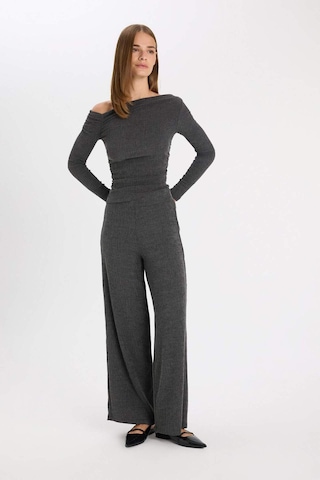 Defacto Wide Leg Bürümcük Pantolon D5141AX24AUAR191 Antrasit