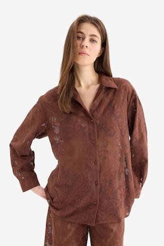 DeFacto Regular Fit Dantel Detaylı Plaj Gömleği-Fall in Love D9768AX25SMBN319