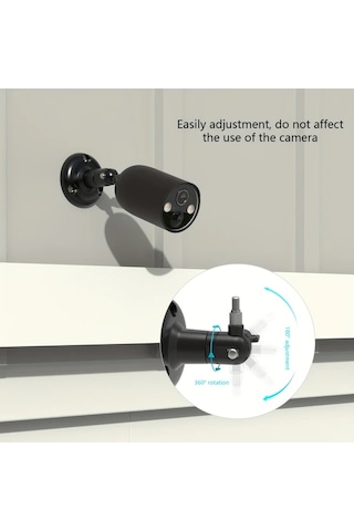 Honeybeeshop Tapo C425 Magcam Silikon Kılıf Ve Duvara Montaj Seti Siyah Tek Adet Siyah