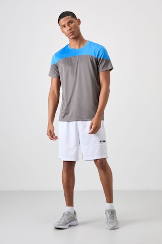 Tommy Life Koyu Gri Polyester Nefes Alan Dokulu İnce Esnek Standart Fit Erkek Performans T-shirt - 88386 Koyu Gri