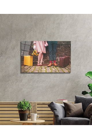 Sevgililer Cam Tablo