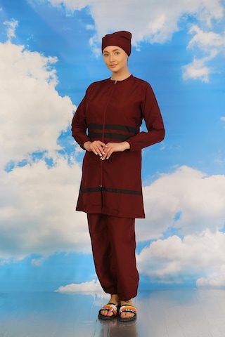 Akbeniz Kadın Tam Tesettür Mayo Bordo 31061-bordo Bordo