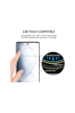 Infinix Zero 30 4g/5g Uyumlu Tam Kaplayan Ekran Koruyucu Edge Kavisli Temperli Kırılmaz Cam