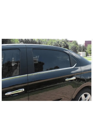 Peugeot 301 2012 Üzeri Krom Cam Alt Çıtası 6 Parça Paslanmaz Çelik Pugrttkrmcm000000001