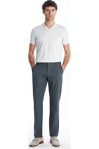 Lcwaıkıkı Classic Gri Polo Yaka Merserize Görünümlü Erkek Tişört