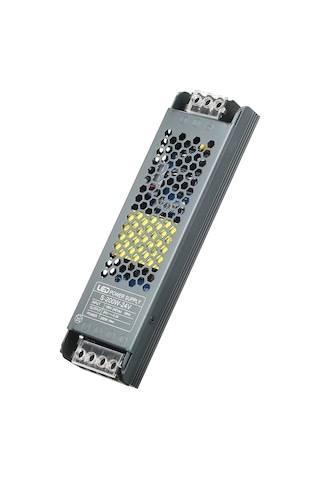 Lemestar 24v 200w Led Transformörü - Led Şerit, Işık Kutusu İçin Güç Kaynağı - Ac190-240v Girişli, Alüminyum Kasa, Soğutma Ve Koruma Özellikleri