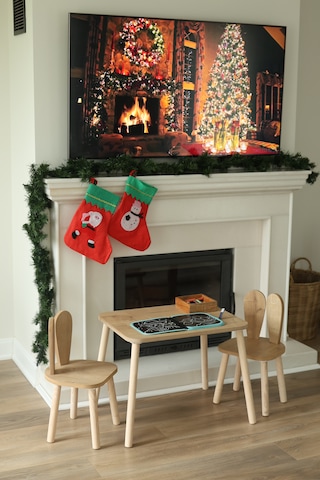 The Kids 1 Masa + 2 Sandalye (Çocuklar için Yaz-Sil Montessori Aktivite ve Etkinlik Masa Sandalye Takımı)