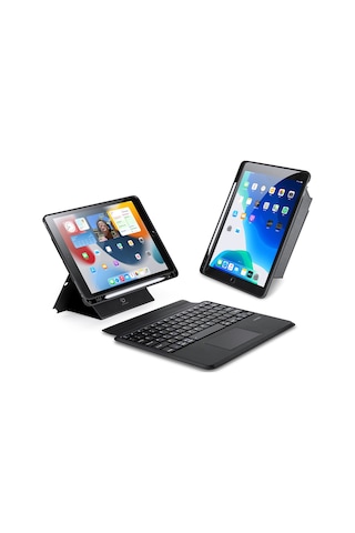 iPad Uyumlu Air 10,5 İnç Bluetooth Klavyeler Manyetik Ayrılabilir Tablet Standı Kılıf