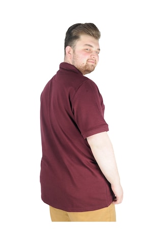 Mode Xl Battal Beden Erkek Tshirt Polo Yaka Nakışlı Klasik Pike 20553 Mürdüm 001