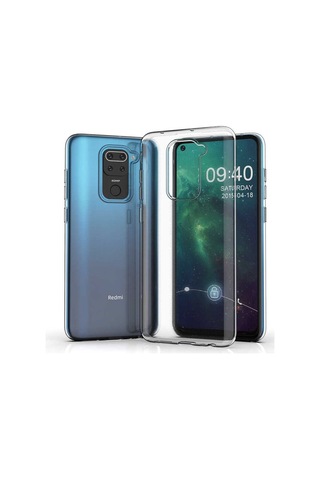 Xiaomi Redmi Note 9 Kılıf Zore Şeffaf Ince Ve Esnek Süper Silikon Renksiz