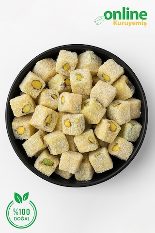 Online Kuruyemiş Antep Fıstıklı Safranlı Lokum 1000 Gr